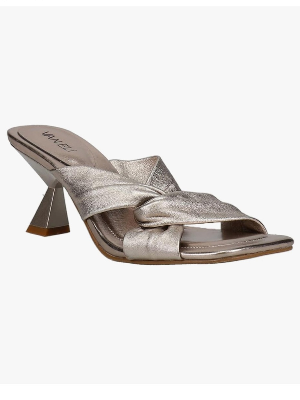 Vaneli Taber Shell Mercury Kitten Heel Sandal